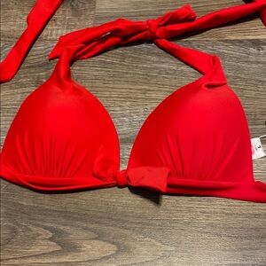 Shekini Red Bikini Top
